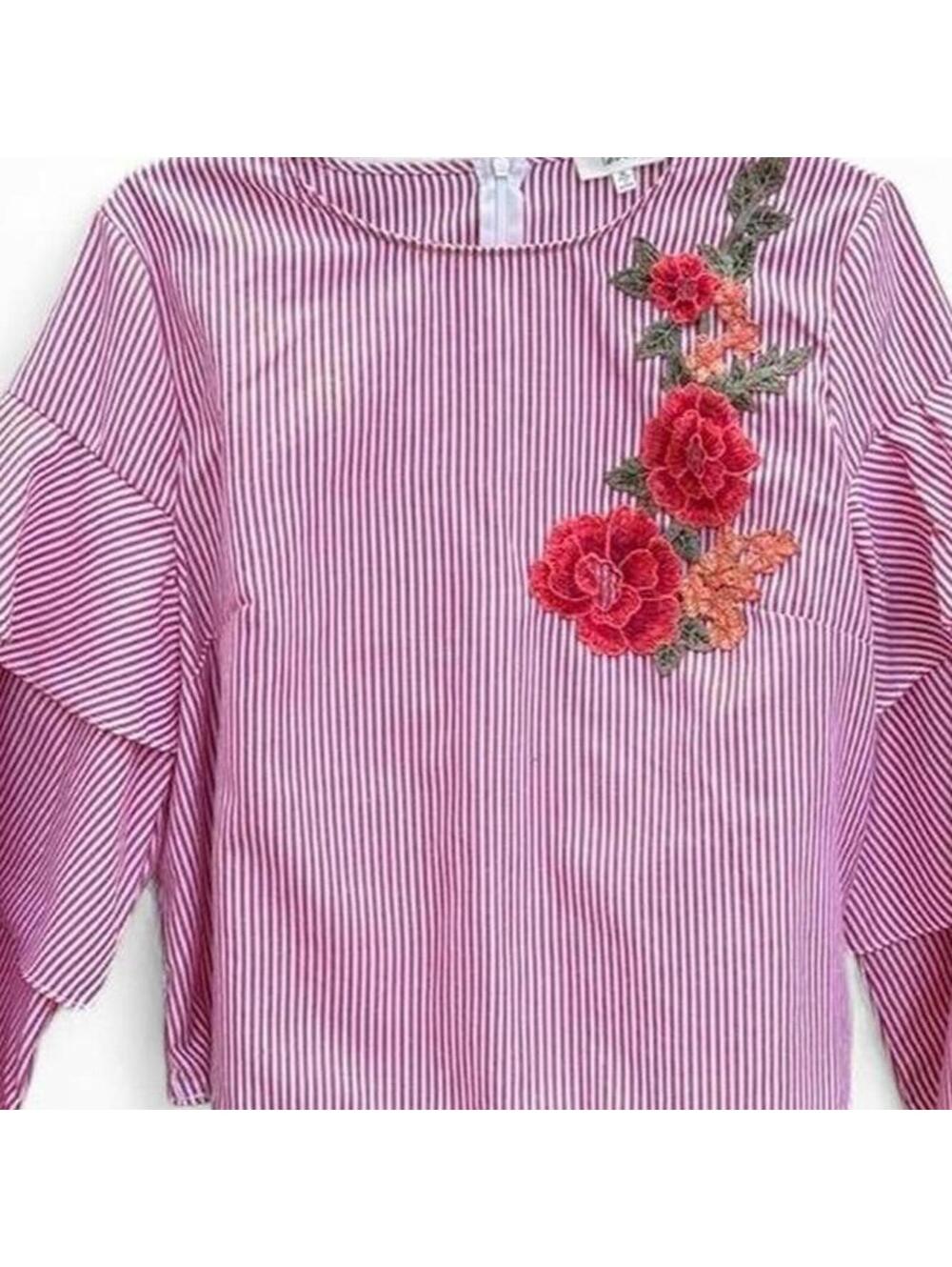 Love J Women's Pink and Multi Blous